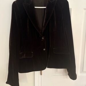 Tahari Chocolate Velvet Women's Blazer